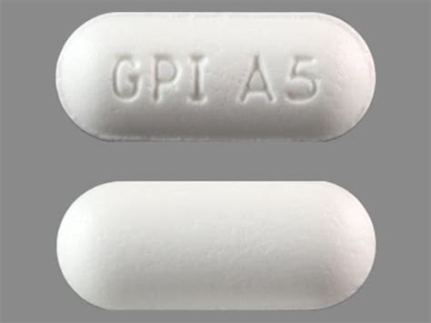 acetaminophen 500 mg - <b>gpi</b> <b>a5</b> capsule <b>white</b>. . Gpi a5 white oval pill